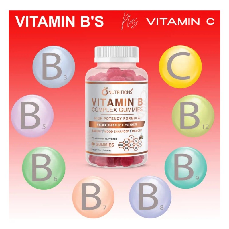 O Nutritions Gominolas Complejo Vitamina B Vegano 60 Gomitas