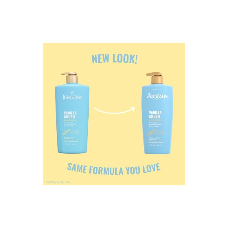 Jergens Vanilla Crush Shea Fusion, Loción Corporal Perfumada Para la