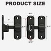 Barn Door Lock, 90/180 Degree Gate Latches, Zinc Alloy Right