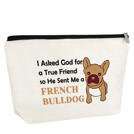 Gfhzdmf Funny French Bulldog Gifts For Women Makeup Bag French Bulldog Cosmetic Bags French Bulldog Lovers Gifts Dog Lover Gifts French Bulldog Mom Gifts French Bulldog Themed Zipper Pouch
