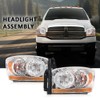 G-PLUS Headlights Assembly w/Bulbs Compatible with Dodge Ram 1500 06-08/Dodge