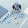 SKYDUE Desk Organizers and Accessories 10Pcs, 360-Degree Rotating Pen Holder,