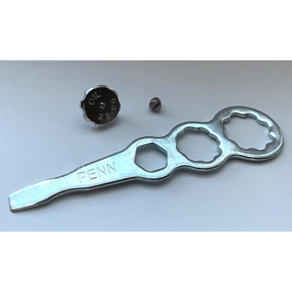 PENN 23-60 Handle Nut 110-60 Lock Screw 168-115 Wrench -
