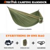 AnorTrek Camping Hammock, Super Lightweight Portable Parachute Hammock with Two