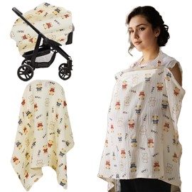 Nursing Cover,Breastfeeding Cover for Mum,Baby Breast Feeding Covers Soft 360°, Cotton Breathable Baby Feeding Apron for Privacy Shield