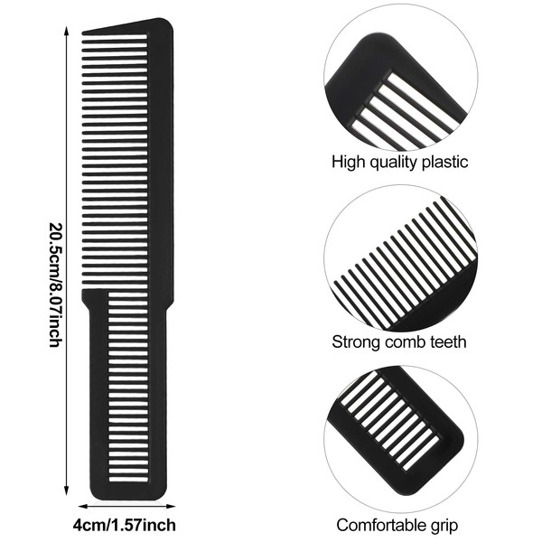 Patelai 6 Pieces Professional Hair Cutting, Styling, and Clipper Combs