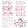 8 Sheets Bow Theme UV DTF Cup Wrap Transfer for