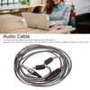 Yunseity A2DC Jack Headphone Cable Headphone Upgrade Cable with Microphone