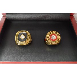 Philadelphia 76ers - Championship 2 Ring Set With Wooden Display Box