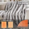 Heated Electric Blanket Throw,Octrot 50"X60" Faux Fur Heating Blanket Luxury