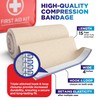 Premium Elastic Bandage Wrap - 4” (5pk) - Strong Compression