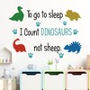 Buiory Boho Dinosaur Wall Decals Go to Sleep Phrases Wall