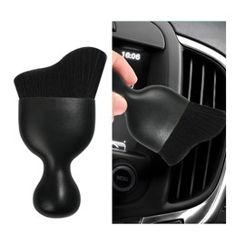 Dickno Car Interior Dust Brush, Soft Scratch Free Auto Detailing Brushes, Universal Vehicle Interior Cleaning Tool for Automotive Dashboard, Air Vents, Leather(Black)
