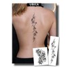 UBICA Floral Semi Permanent Tattoo Realistic Rose Temporary Tattoo 2