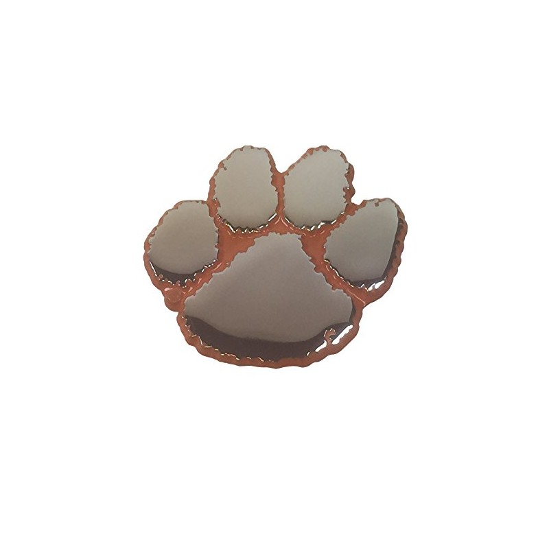 Clemson METAL Auto Emblem (with orange trim)