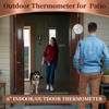 Dunuo 6-Inch Outdoor Thermometer with Humidity - Analog Temperature Gauge