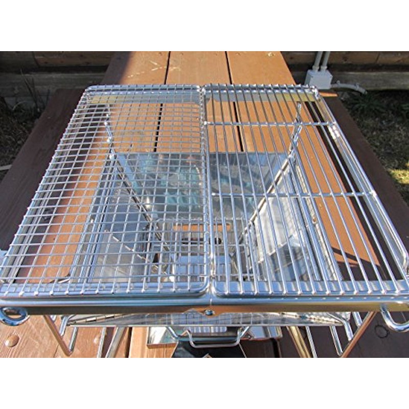 CAMPING MOON Clip Wire Mesh Burning Stainless Steel Half PRO