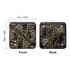 PATIKIL 1pcs Square Black FR-4 Drink Coaster, PCB Coasters Circuit