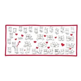 Yamamoto Hitoto Shoten Fukufuku Cloth, Glasses and Smartphone Wipe Handkerchief, Flip Manga, Makimichi (5032), Made in Japan, Japanese Pattern, Inbound Souvenir