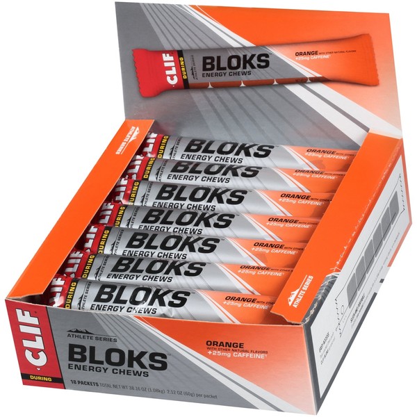 Clif Bloks Energy Chews - 18 Pack - Black Cherry +50mg Caffeine
