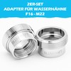 BLUMKRAFT 2 Pcs F16 - M22 Metal Solid Silver Plated