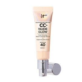 IT Cosmetics Your Skin But Better CC+ and Nude Glow Lightweight, Medium Coverage Foundation and Glow Serum, Shade: Fair Light, 32ml