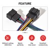 RED WOLF Car Aftermarket Radio Stereo Wiring Harness Adapter Connector