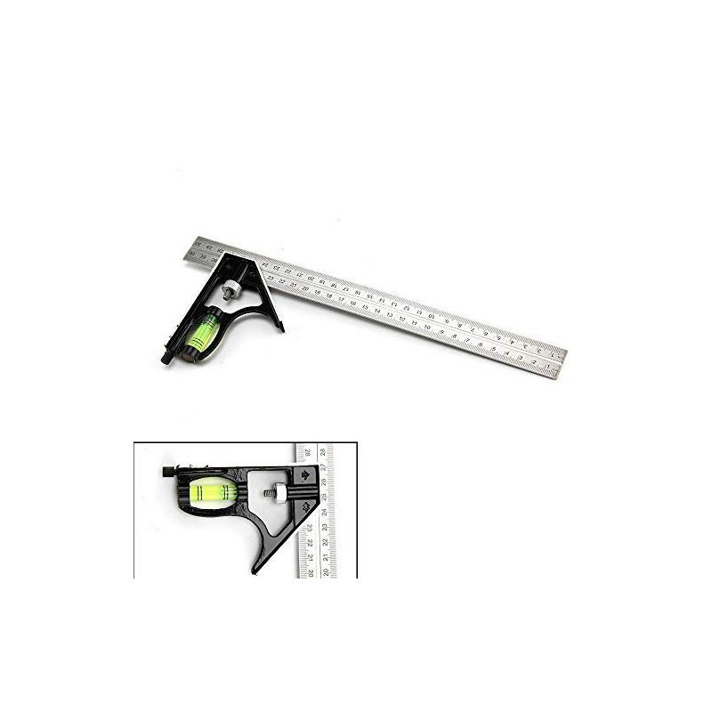 300MM(12”) Adjustable Combination Square Set Right Angle Ruler Adjustable Carpentry