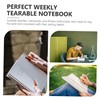 Gatuida Weekly Tearable Diet Notebook for Food List and Household