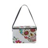 MASSIKOA Sugar Skull Flower Insulated Lunch Bag Lunch Box Cooler