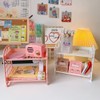 QUMENEY Desktop Rack Cosmetic Stationery Storage Holder, 2-Tier Multifunctional Plastic
