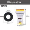 DMWD Amp Voltage Meter, 22mm Square Dual Display Panel Voltmeter