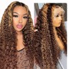 13x6 Highlight Lace Front Wig Human Hair 30inch 4/27 Ombre
