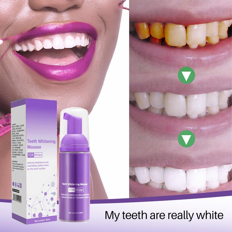 Eazerom 03 50 ml Toothpaste White Teeth, Purple Toothpaste for