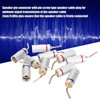 10pcs Banana Plug Needle Type Professional 24K Gold Plated Speaker