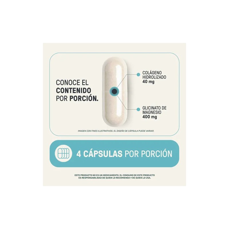 Glicinato de Magnesio 2620 Mg Por Porción 240 Cápsulas Suplemento