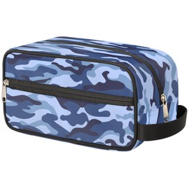 Pardick Camo Camouflage Print Travel Toiletry Bag for Women Men Lightweight Cosmetic Makeup Bag Organizer Waterproof Shaving Bag Dopp Kit with Large Capacity for Toiletries and Shaving Accessories