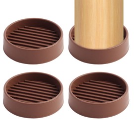 FunWorth Rubber Castor Cups 2 Inch, 4PCS Round Furniture Coasters Cups Floor Protectors, Carpet Protector Cups Sofa Feet Protectors for Wooden Floors