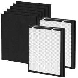 MW-PA16 Replacement Filter for Meowant Air Purifier Model MW-PA16, 2 Pack, Includes 6 Washable Pre-Filters