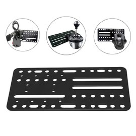 Desk Chair Mount Bracket Plate, USB Handbrake Plate Hole Adapter Plate for G25/27/29 T5004 Bit Pc USB Handbrake,SIM Racing Shifter,for G27 G29 Shifter,for TH8A Shifter,Etc