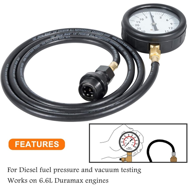 DR-Auto TU-32-6 6.6 L Fuel Pressure Test Fits For GM