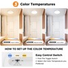 slochi Motion Sensor Light Indoor Hardwired PIR, 3000K/4000K/6500K LED Closet