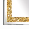 ZOLAPI 2PCS Crystal Rhinestone Diamond Wall Mirror.Brilliant Hand-Spliced Glass Mirror.Gold