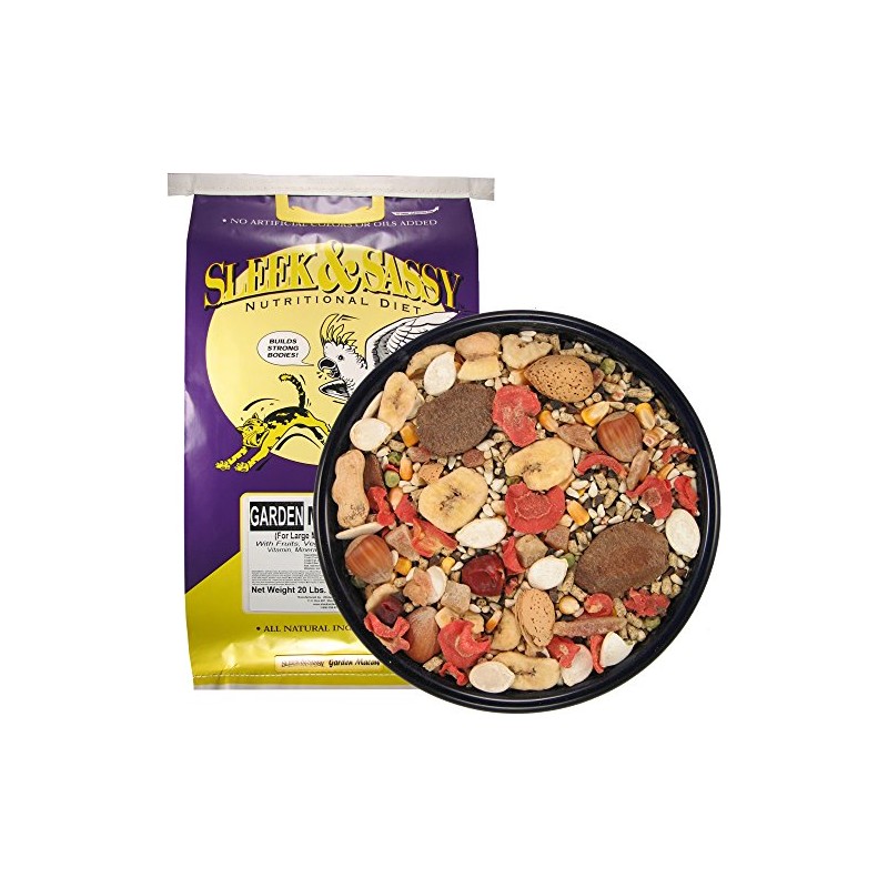 SLEEK & SASSY Garden Macaw Parrot Food (20 lbs.)