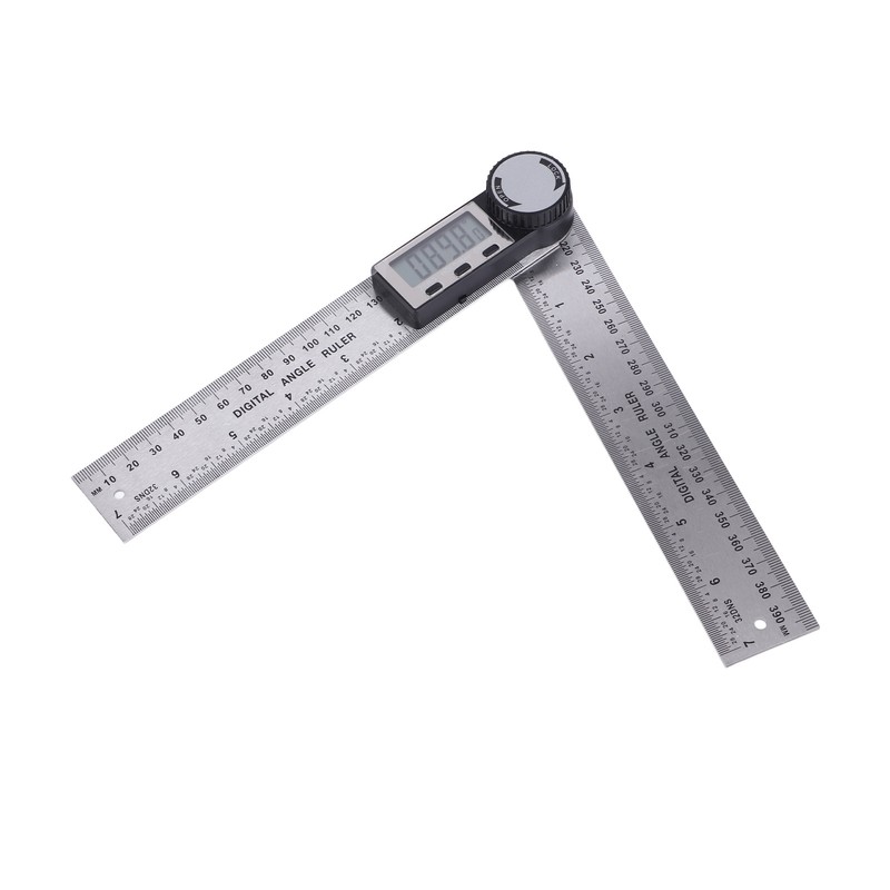 10‑390mm Stainless Steel Electronic Protractor Digital Goniometer Angle Finder Miter