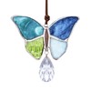 H&D HYALINE & DORA Indoor Butterfly Tiffany Style Stained Glass