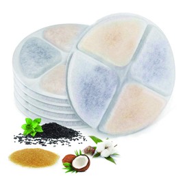 PETNF Replacement Filters for Cat Fountain, Cat Water Fountain Filter Replacement 6Pack for PETNF 101oz/3L Cat Water Fountain, 4 Months Set of Replacement Filters with Anti-Clog