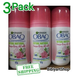Garnier 3pack GARNIER OBAO Roll On RITUAL FRESIA LIRIO ANTIPERSPIRANT DEODORANT