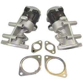 D2P Front Pair of EGR Valves Replacement | Compatible with 02-12 Landrover Range Rover Mk 3, 05-13 Range Rover Sport 2.7 D | LR018324-23