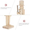 Ciieeo Wooden Nutcracker Craft Wooden Nutcracker Graffiti Unpainted Wooden Nutcrackers